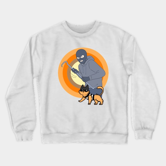 picklock cat Crewneck Sweatshirt by derrickcrack